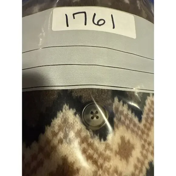 J.Crew Fair Isle Cardigan Merino Wool Blend Womens Size M - Picture 13 of 13